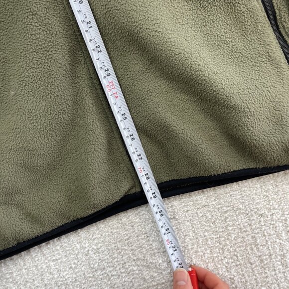 VTG Mountain Equipment Co-op Polar Fleece Zip Up Retro 90s Forest Green Wom XL - Picture 9 of 16